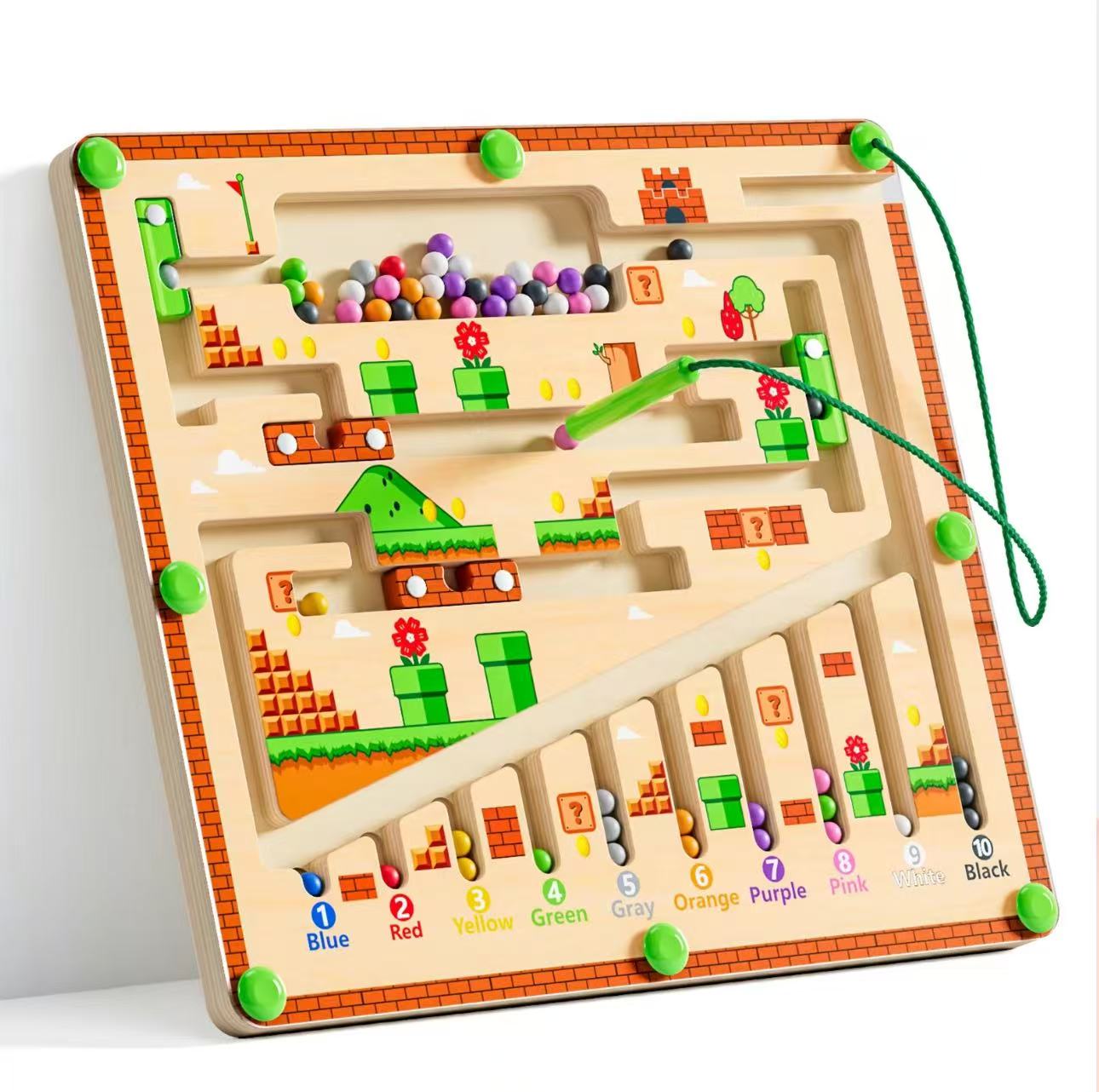 Magnetic Color and Number Maze