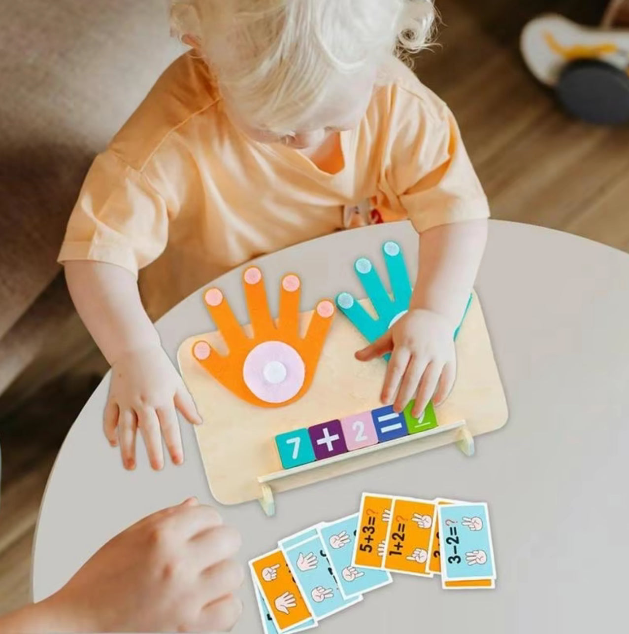 Colorful Math Blocks Set - Montessori Counting Toys for Ages 3-6 (120+ Pieces)
