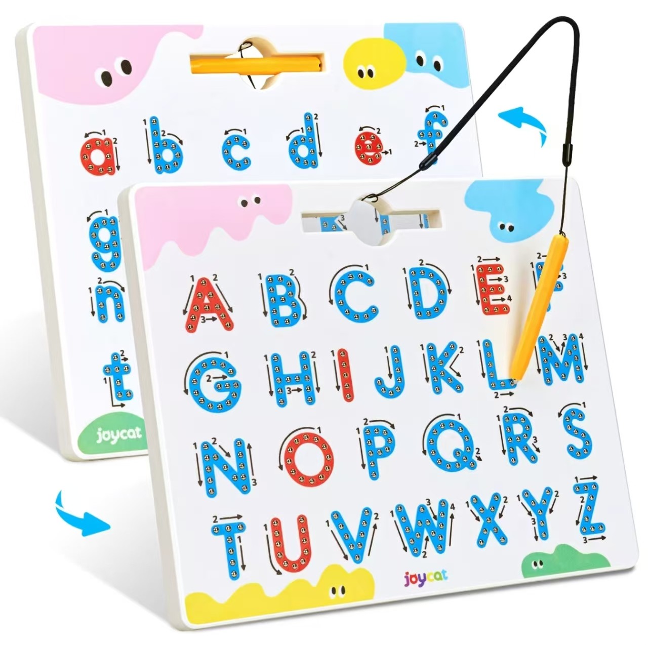 Magnetic Alphabet Board - Double-Sided Letter Tracing & Writing Practice for Ages 3-6