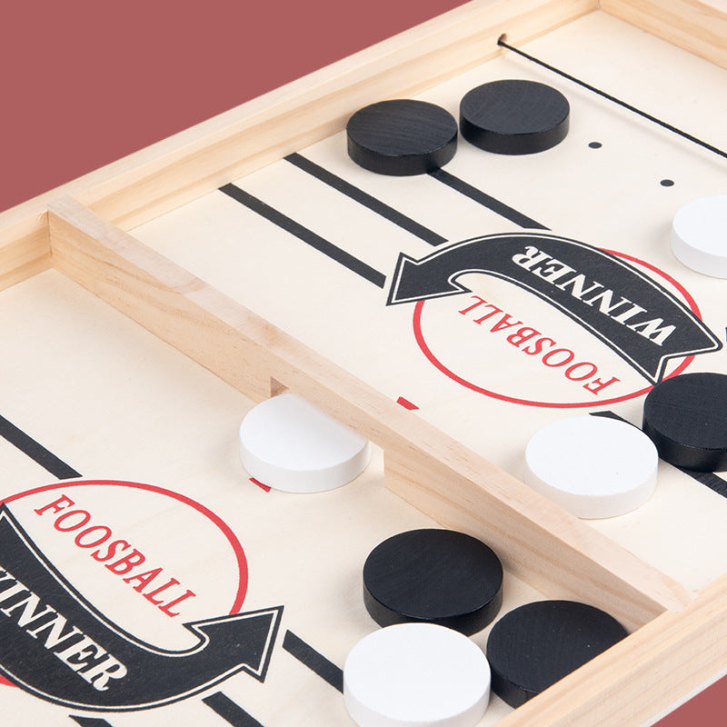Bounce Chess Board Game - Wooden Duel Flicking Toy for Teens, Family Gift Idea