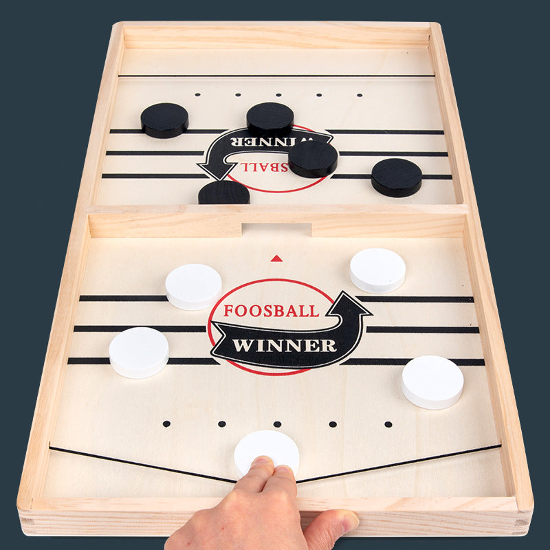 Bounce Chess Board Game - Wooden Duel Flicking Toy for Teens, Family Gift Idea