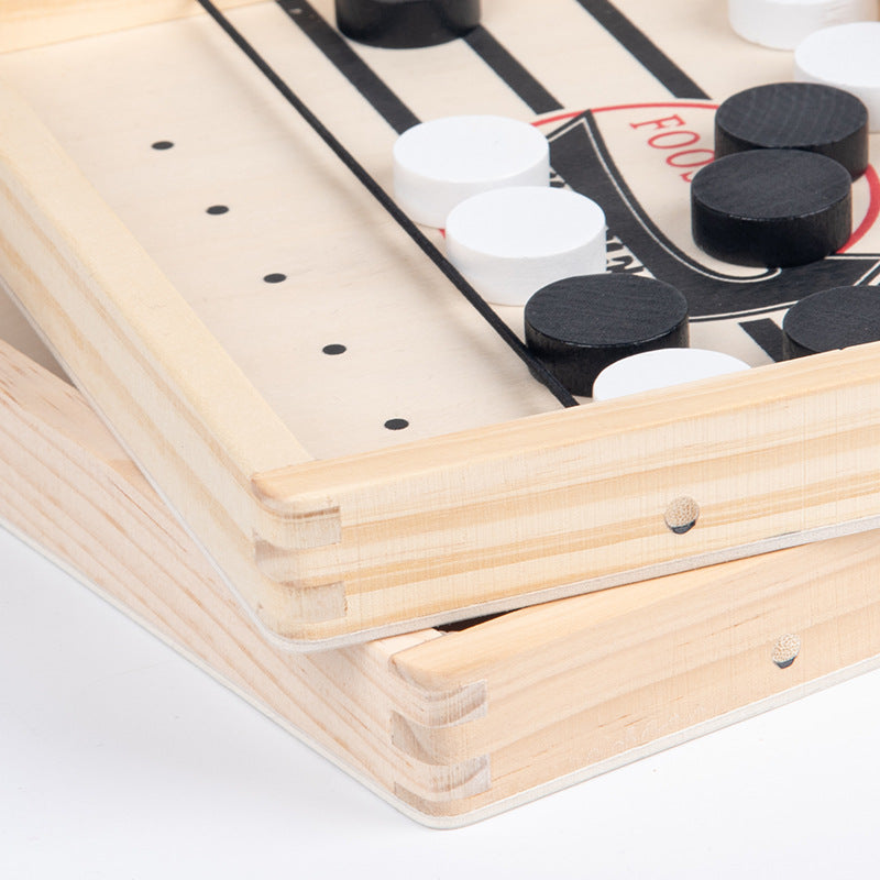 Bounce Chess Board Game - Wooden Duel Flicking Toy for Teens, Family Gift Idea