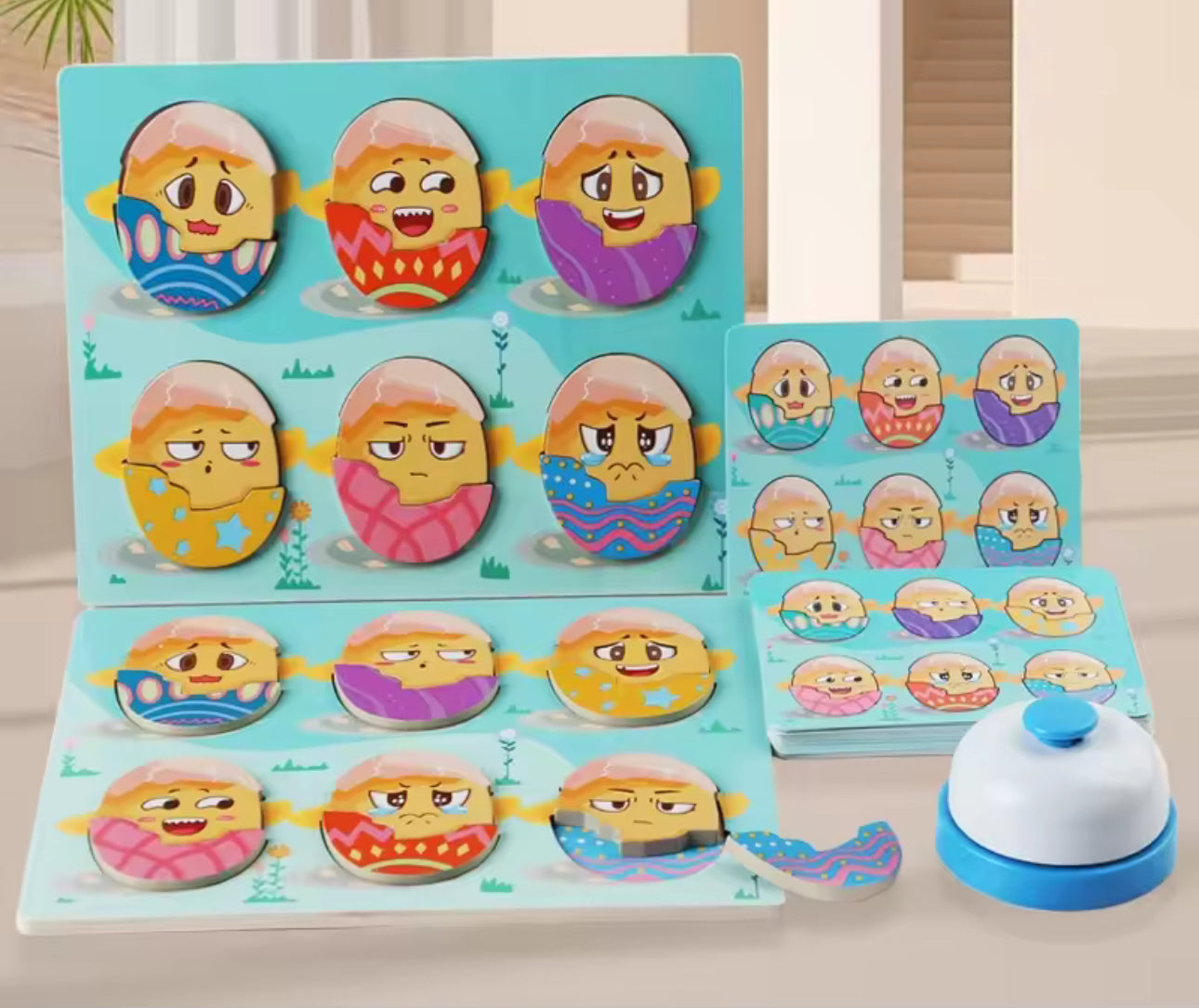 Fun Wooden Party Cartoon Cute Emojis Battle Student Boys and Girls Parent Child Interaction Birthday Gift