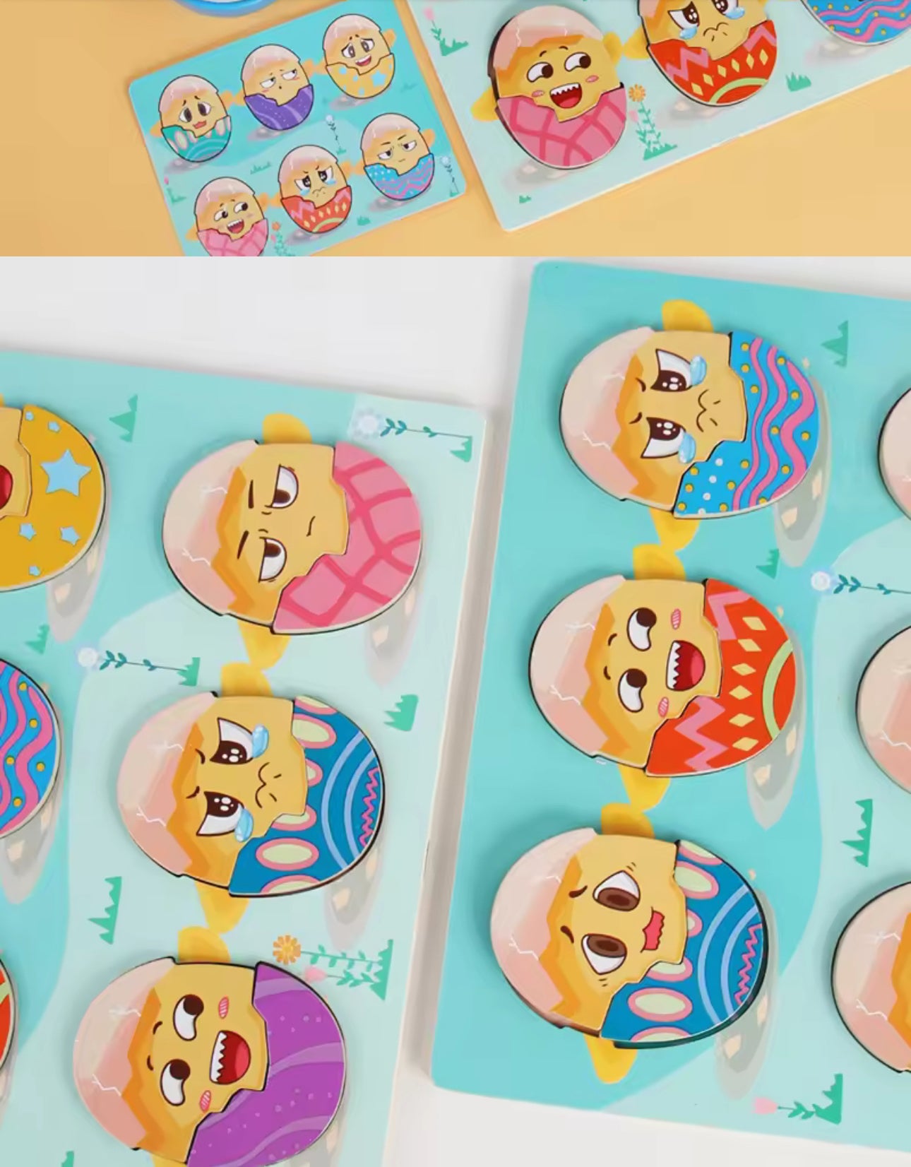 Fun Wooden Party Cartoon Cute Emojis Battle Student Boys and Girls Parent Child Interaction Birthday Gift