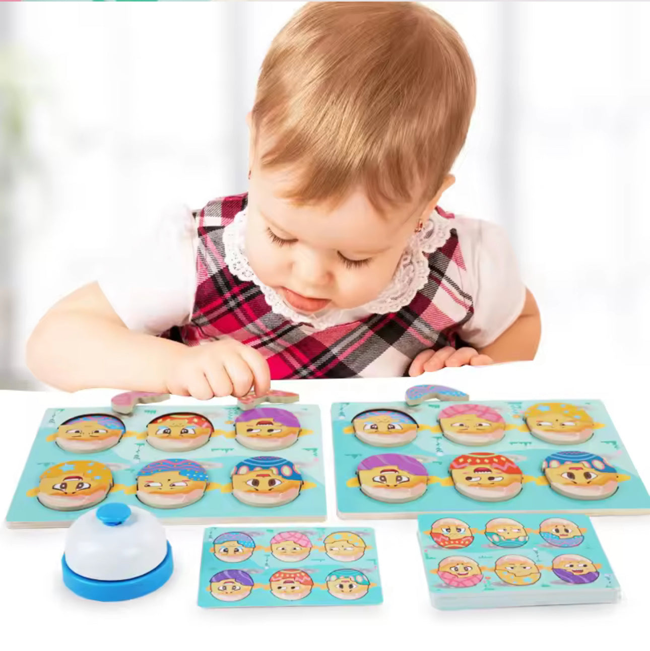 Fun Wooden Party Cartoon Cute Emojis Battle Student Boys and Girls Parent Child Interaction Birthday Gift