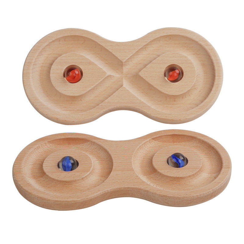 Montessori Animal Maze Toy - Wooden Ball Roller Game for Toddlers 1-3