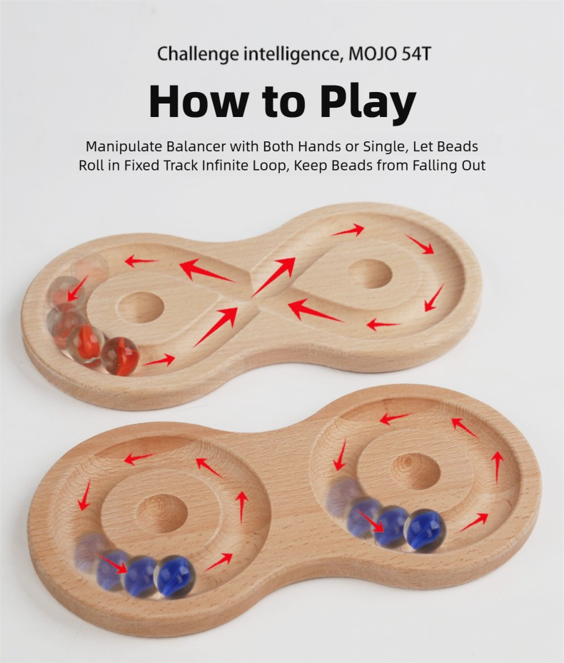 Montessori Animal Maze Toy - Wooden Ball Roller Game for Toddlers 1-3