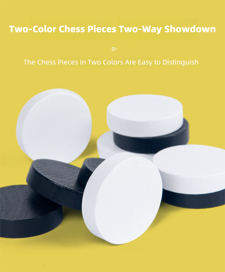 Bounce Chess Board Game - Wooden Duel Flicking Toy for Teens, Family Gift Idea